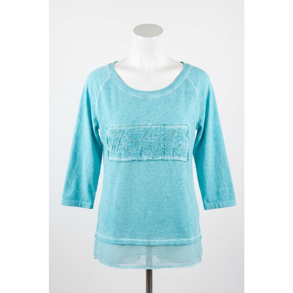 NEW ANGEL #selfie top in turquoise